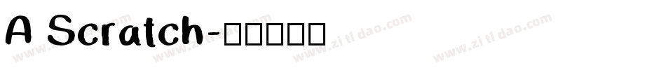 A Scratch字体转换